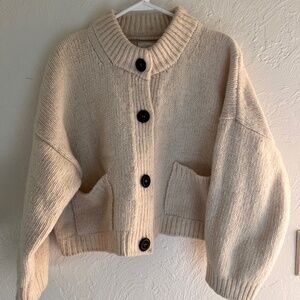 Babaa Cardigan no23 Natural wool